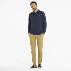 PUMA Golf Puma Cloudspun Longsleeve Polo -Fairway Woods Sales Store 532884 03 mod03 59435.1669143990