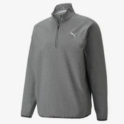 PUMA Golf Puma Marin Woven 1/4 Zip Pullover -Fairway Woods Sales Store 532986 01 3 74591.1679074368