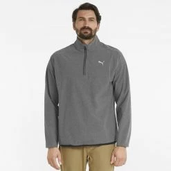 PUMA Golf Puma Marin Woven 1/4 Zip Pullover -Fairway Woods Sales Store 532986 01 mod01 2 94724.1679074368