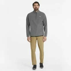 PUMA Golf Puma Marin Woven 1/4 Zip Pullover -Fairway Woods Sales Store 532986 01 mod03 2 91221.1679074368
