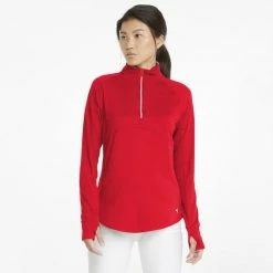 PUMA Golf Puma Womens Gamer Golf 1/4 Zip -Fairway Woods Sales Store 533007 07 mod01 1 75936.1669159604