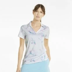 PUMA Golf Puma Womens MATTR Lowlands Polo -Fairway Woods Sales Store 535510 02 mod01 71417.1669155346