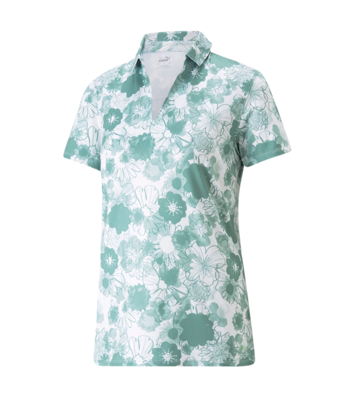PUMA Golf Puma Womens Cloudspun Lillypad Polo 3 PUMA Golf Puma Womens Cloudspun Lillypad Polo