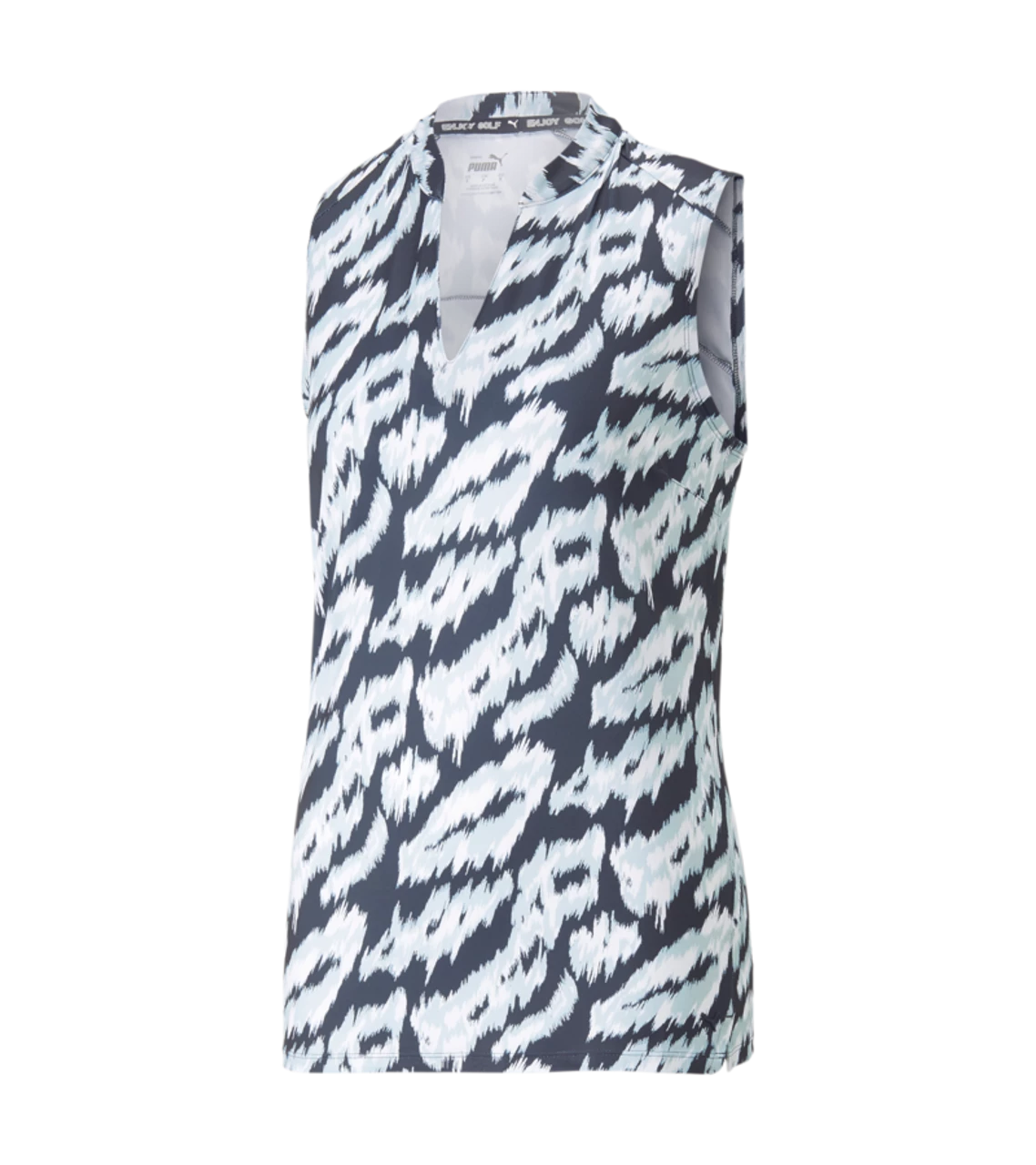 PUMA Golf Puma Womens MATTR Animal Sleeveless Polo 3 PUMA Golf Puma Womens MATTR Animal Sleeveless Polo
