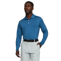 PUMA Golf Puma You-V Long Sleeve Polo -Fairway Woods Sales Store 539106 04 mod01 17908.1678999446