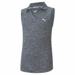 PUMA Golf Puma Girls Sleeveless Heather Polo -Fairway Woods Sales Store 579314 15 1 27339.1665507444