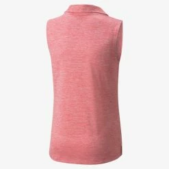 PUMA Golf Puma Girls Sleeveless Heather Polo -Fairway Woods Sales Store 579314 21 bv 40852.1665507444