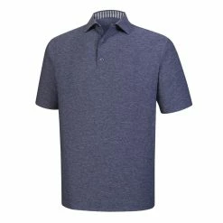 FootJoy Golf FootJoy ProDry Solid Lisle Golf Shirt With Stripe Accent -Fairway Woods Sales Store FJ 25702 01 25807.1675966578