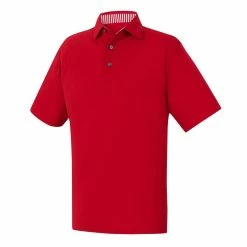 FootJoy Golf FootJoy ProDry Solid Lisle Golf Shirt With Stripe Accent -Fairway Woods Sales Store FJ 32939 01 10754.1675966578