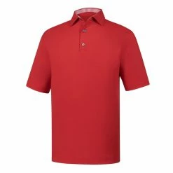 FootJoy Golf FootJoy ProDry Solid Lisle Golf Shirt With Stripe Accent -Fairway Woods Sales Store FJ 32953 01 28421.1675966578