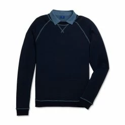 FootJoy Golf FootJoy Drirelease French Terry Crewneck -Fairway Woods Sales Store FootJoy Drirelease French Terry Crewneck Navyb 28782.1671553999