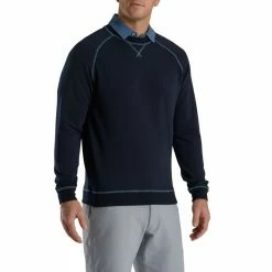 FootJoy Golf FootJoy Drirelease French Terry Crewneck -Fairway Woods Sales Store FootJoy Drirelease French Terry Crewneck Navyc 35356.1671554008