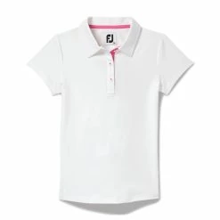 FootJoy Golf FootJoy Girls Short Sleeve Golf Shirt 8 FootJoy Golf FootJoy Girls Short Sleeve Golf Shirt -Fairway Woods Sales Store FootJoy Girls Short Sleeve Golf Shirt WHTa 70619.1670524184