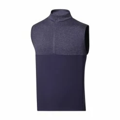 FootJoy Golf FootJoy Heather Yoke Half-Zip Vest 12 FootJoy Golf FootJoy Heather Yoke Half-Zip Vest -Fairway Woods Sales Store FootJoy Heather Yoke Half Zip Vest Navy 82855.1671488300