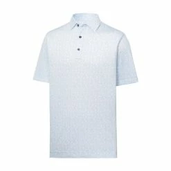 FootJoy Golf FootJoy Painted Floral Lisle Traditional Fit Polo 15 FootJoy Golf FootJoy Painted Floral Lisle Traditional Fit Polo -Fairway Woods Sales Store FootJoy Painted Floral Lisle Traditional Fit Polo Sky 64671.1675980007
