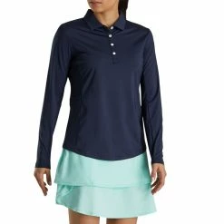 FootJoy Golf FootJoy Womens Jersey Mesh Long Sleeve Sun Protection Shirt -Fairway Woods Sales Store FootJoy Womens Jersey Mesh Long Sleeve Sun Protection Shirt Navy c 01110.1675970106