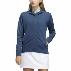Adidas Golf Adidas Womens Textured Full Zip Jacket 2.0 -Fairway Woods Sales Store HA3394 00842.1678826093