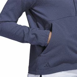 Adidas Golf Adidas Womens Seersucker Quarter Zip Hoodie -Fairway Woods Sales Store HS8971 03 80168.1679077112