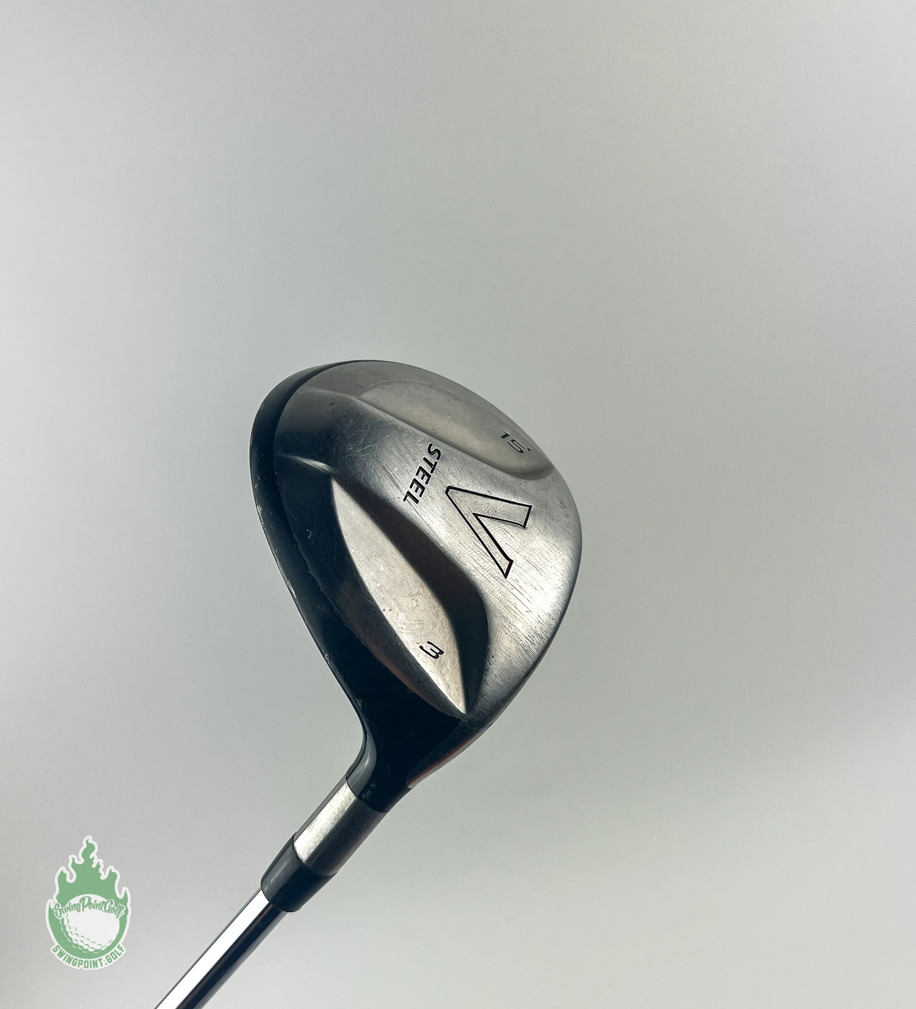 Used RH TaylorMade V-Steel Fairway 3 Wood 15* Stiff Flex Steel Golf Pride Club 3 Used RH TaylorMade V-Steel Fairway 3 Wood 15* Stiff Flex Steel Golf Pride Club