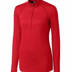 Cutter & Buck Ladies Williams Half Zip Pullover 12 Cutter & Buck Ladies Williams Half Zip Pullover -Fairway Woods Sales Store LCK08686 RD MANN HG 91067.1649798993