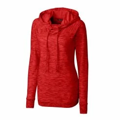 Cutter & Buck Womens Tie Breaker Hoodie -Fairway Woods Sales Store LCK08704 RD MANN HG 94823.1649792863