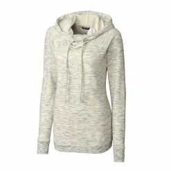 Cutter & Buck Womens Tie Breaker Hoodie -Fairway Woods Sales Store LCK08704 SW MANN HG 27753.1649792863