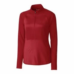 Cutter & Buck Ladies Pennant Sport 3/4 Zip Top -Fairway Woods Sales Store LCK08717 CDR MANN HG 55923.1649798504