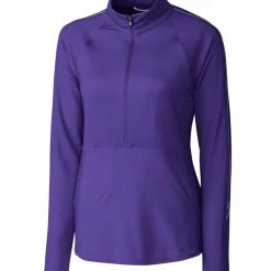 Cutter & Buck Ladies Pennant Sport 3/4 Zip Top -Fairway Woods Sales Store LCK08717 CLP MANN HG 78170.1649798504