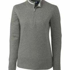 Cutter & Buck Ladies Lakemont Tipped Half Zip 15 Cutter & Buck Ladies Lakemont Tipped Half Zip -Fairway Woods Sales Store LCS00005 GH MANN HG 63695.1669056891