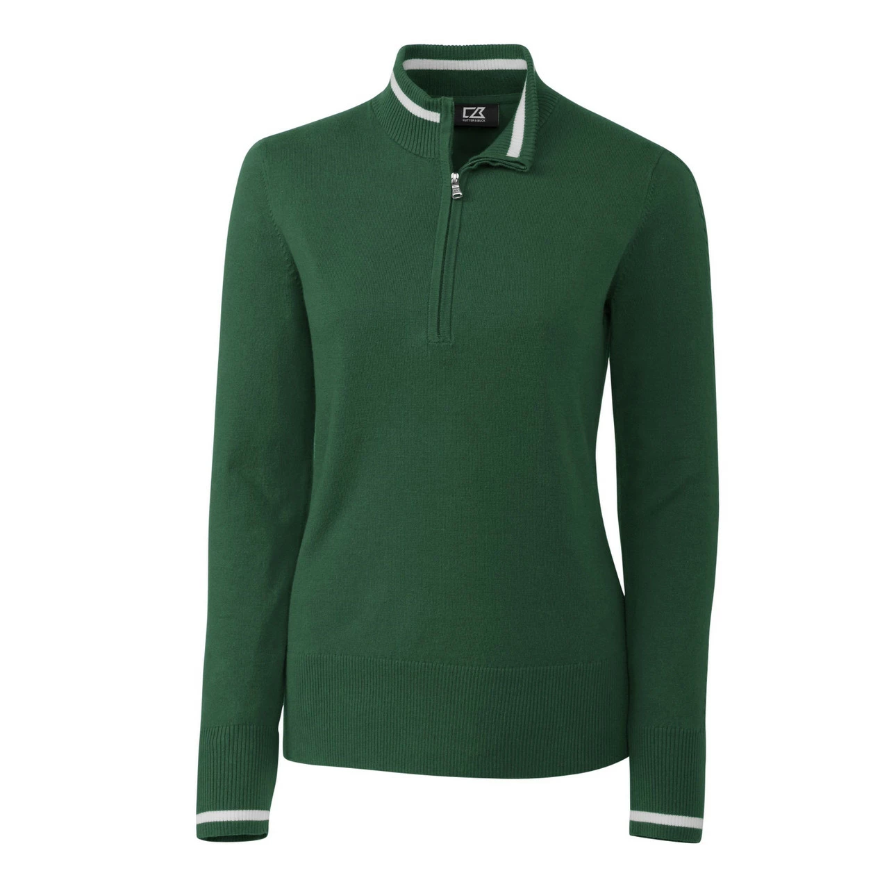 Cutter & Buck Ladies Lakemont Tipped Half Zip 12 Cutter & Buck Ladies Lakemont Tipped Half Zip - Image 10