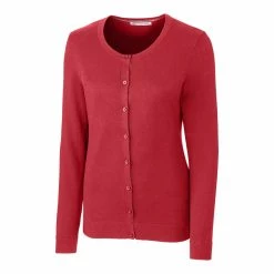 Cutter & Buck Womens Lakemont Cardigan -Fairway Woods Sales Store LCS08101 CDR MANN HG 83706.1668630914