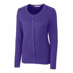 Cutter & Buck Womens Lakemont Cardigan -Fairway Woods Sales Store LCS08101 CLP MANN HG 90368.1668630914