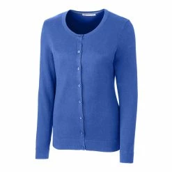 Cutter & Buck Womens Lakemont Cardigan -Fairway Woods Sales Store LCS08101 TBL MANN HG 57152.1668630914