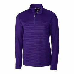 Cutter & Buck Traverse Stripe Half Zip -Fairway Woods Sales Store MCK00088 CLP MANN HG 61224.1637364860