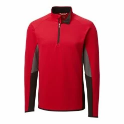 Cutter & Buck Traverse Colorblock Half Zip -Fairway Woods Sales Store MCK00136 RD MANN HG 19783.1649282062