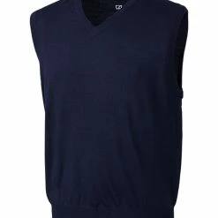 Cutter & Buck Men's Douglas V-Neck Vest -Fairway Woods Sales Store MCS01432 LYN MANN HG 40964.1668550042