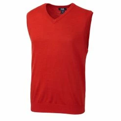 Cutter & Buck Men's Douglas V-Neck Vest -Fairway Woods Sales Store MCS01432 MRH MANN HG 76619.1668550042