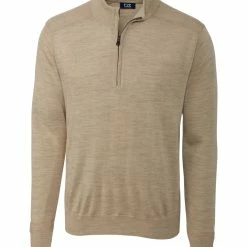 Cutter & Buck Long Sleeve Douglas Half Zip Mock - Big & Tall -Fairway Woods Sales Store MCS07725 SAN MANN HG 33606.1668798898
