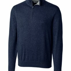 Cutter & Buck Lakemont Tri-Blend Quarter Zip Sweater 13 Cutter & Buck Lakemont Tri-Blend Quarter Zip Sweater -Fairway Woods Sales Store MCS07728 LYN MANN HG 82434.1649369430
