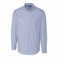 Cutter & Buck Long Sleeve Stretch Gingham - Big & Tall 9 Cutter & Buck Long Sleeve Stretch Gingham - Big & Tall -Fairway Woods Sales Store MCW00143 TBL MANN HG 28660.1668810998