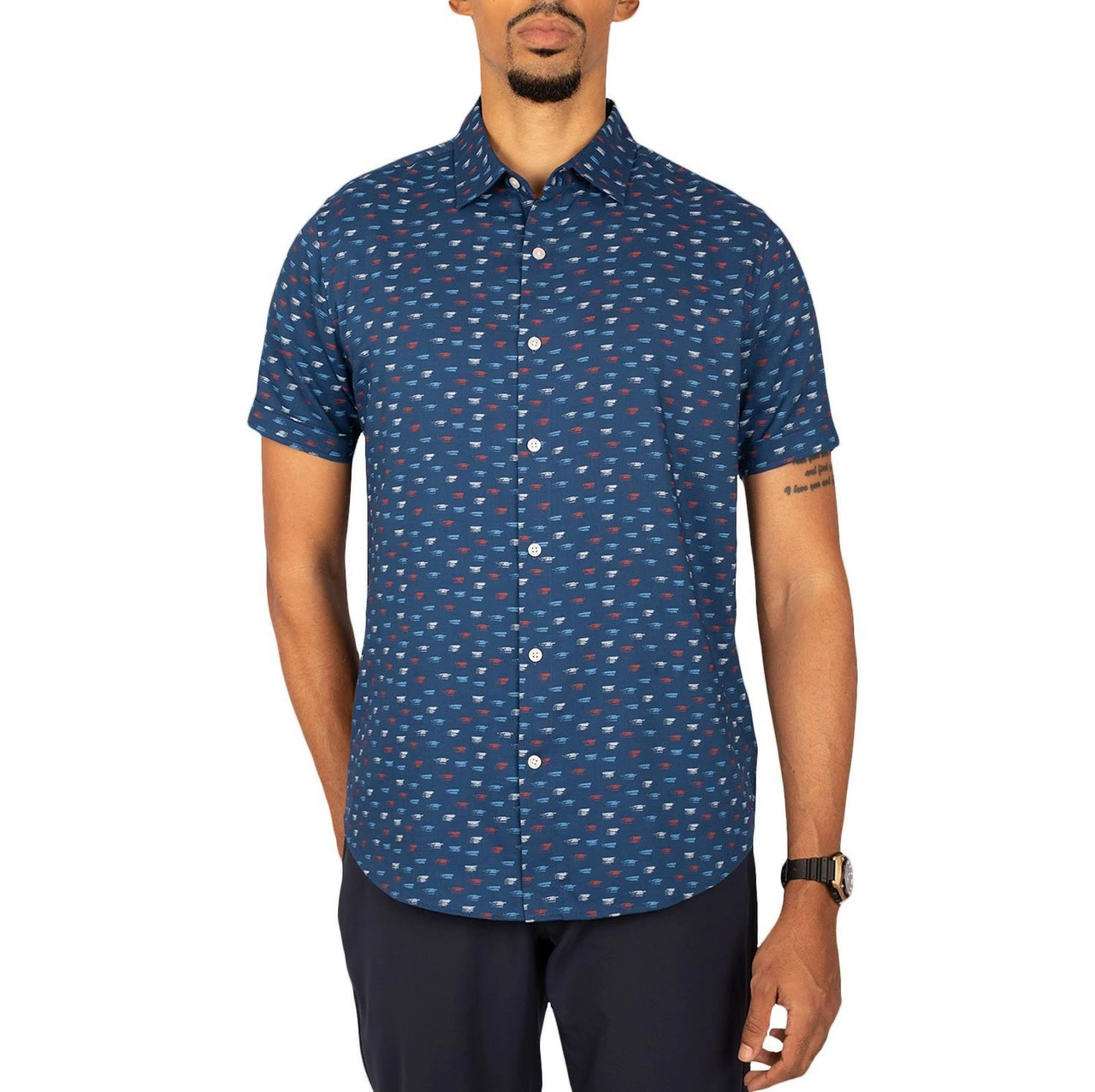 Cutter & Buck Windward Daub Print Shirt 3 Cutter & Buck Windward Daub Print Shirt