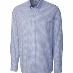 Cutter & Buck Long Sleeve Epic Easy Care Tattersall - Big & Tall -Fairway Woods Sales Store MCW01891 FB MANN HG 67353.1668801270