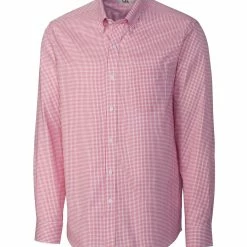 Cutter & Buck Long Sleeve Epic Easy Care Tattersall - Big & Tall -Fairway Woods Sales Store MCW01891 RD MANN HG 38857.1668801270