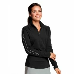 Cutter & Buck Ladies Pennant Sport 3/4 Zip Top