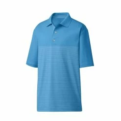 FootJoy Golf FootJoy ProDry Lisle Engineered Pinstripe Knit Collar Polo -Fairway Woods Sales Store fj 27993 40835.1675977628
