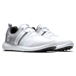 FootJoy Flex Spikeless Golf Shoes - White -Fairway Woods Sales Store footjoy flex spikeless white 56120 front