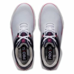 Women's FootJoy Pro SL Sport - White/Navy - 98147 -Fairway Woods Sales Store footjoy pro sl sport white navy 98147 top