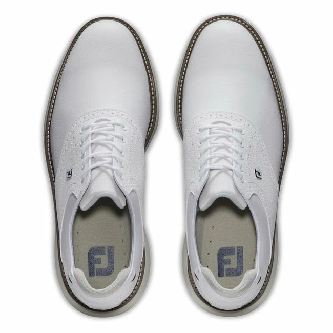 FootJoy Traditions Golf Shoes - White / White 5 FootJoy Traditions Golf Shoes - White / White - Image 3