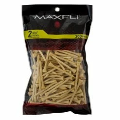 Maxfli 2.75" Natural Golf Tees 200-Pack-MX317