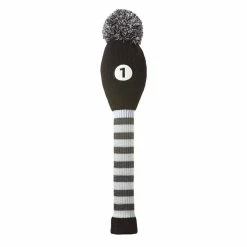 Maxfli Vintage Knit Driver Headcover Black/White